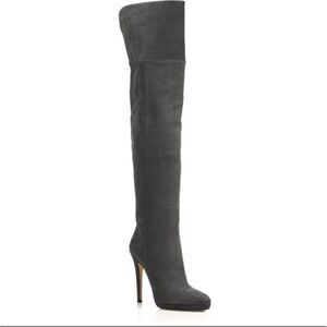 Jimmy Choo Charcoal Heeled Boots